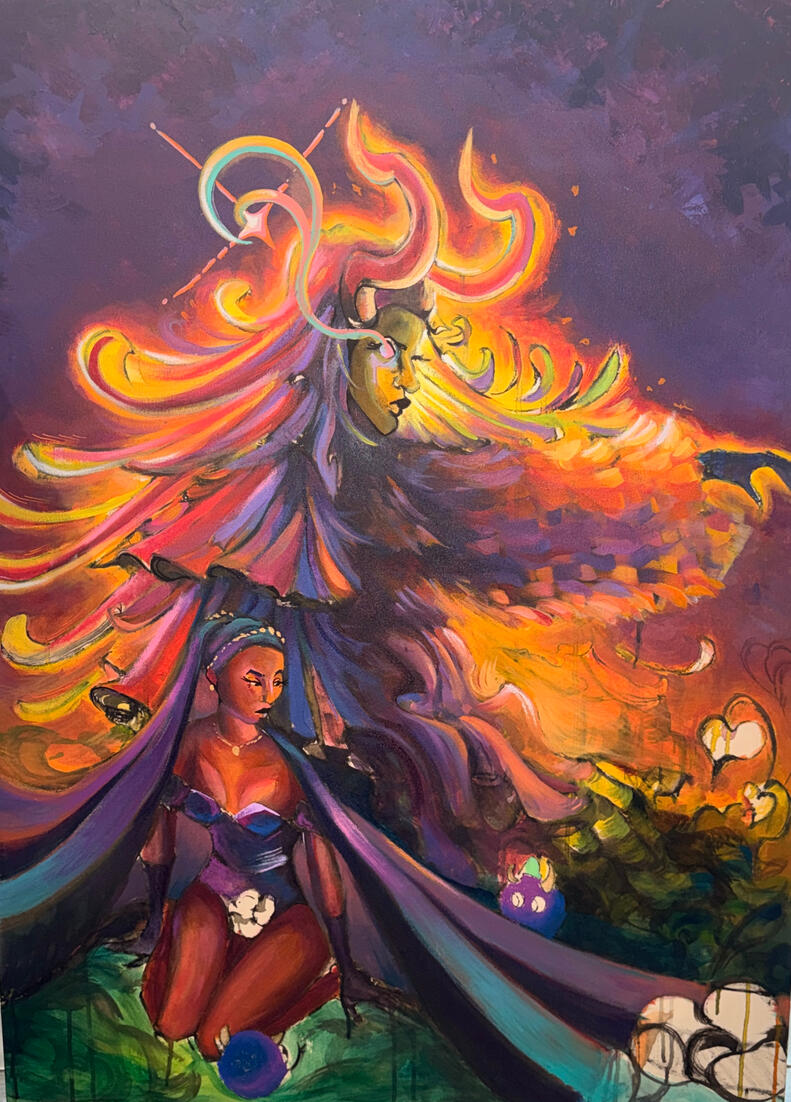 Ancestors point the way (2026) (Acrylic on Canvas)
