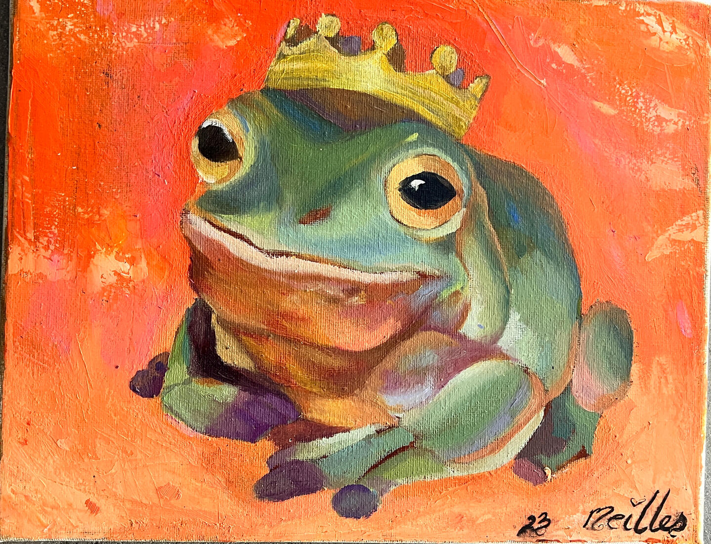 The Frog Prince (2023) (Oil on Canvas)